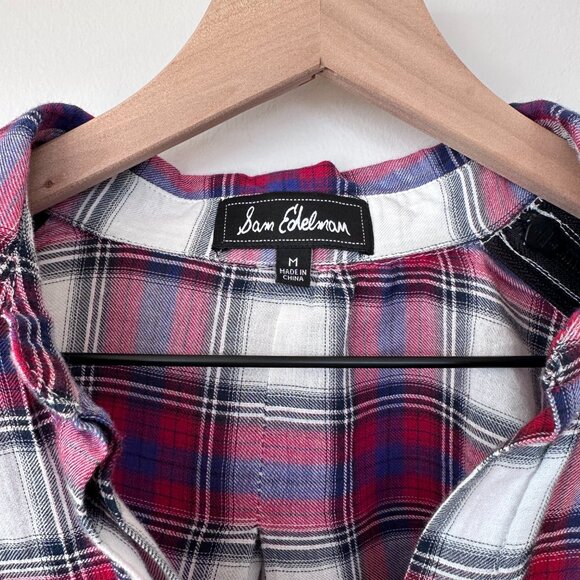 Sam Edelman Riley Button Down Zipper Split Back size M - Picture 3 of 4